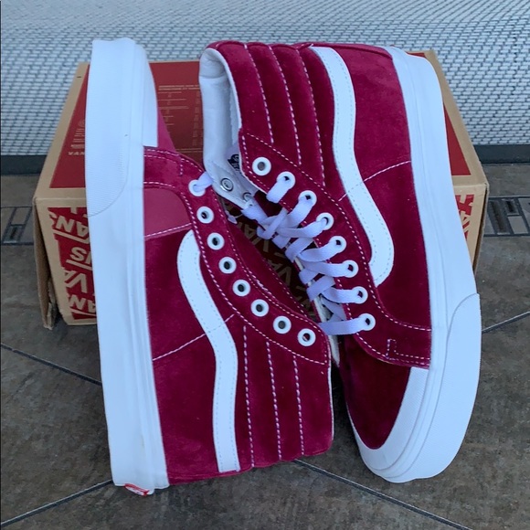 VANS SK8-Hi REISSUE 13 Velvet Beet Red l/True Whit - Picture 15 of 16